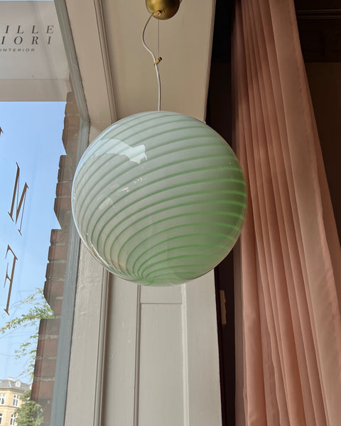 Ceiling lamp - Light green swirl (D40) (Available upon request)