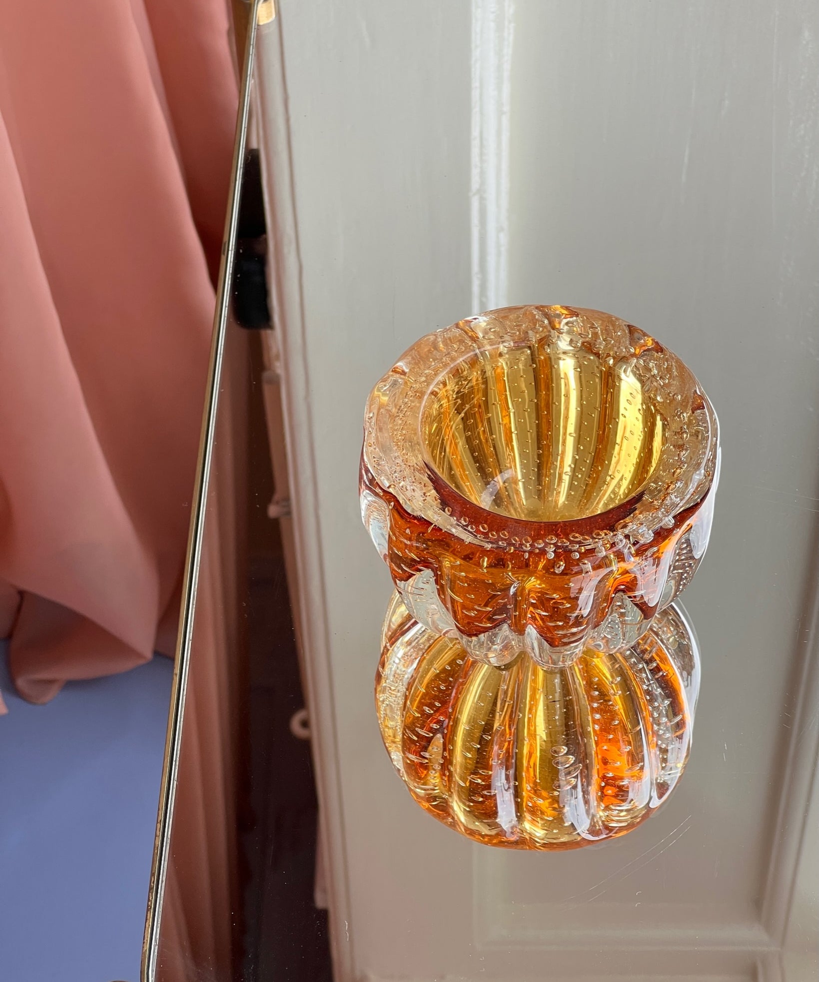 Vintage amber Murano bowl