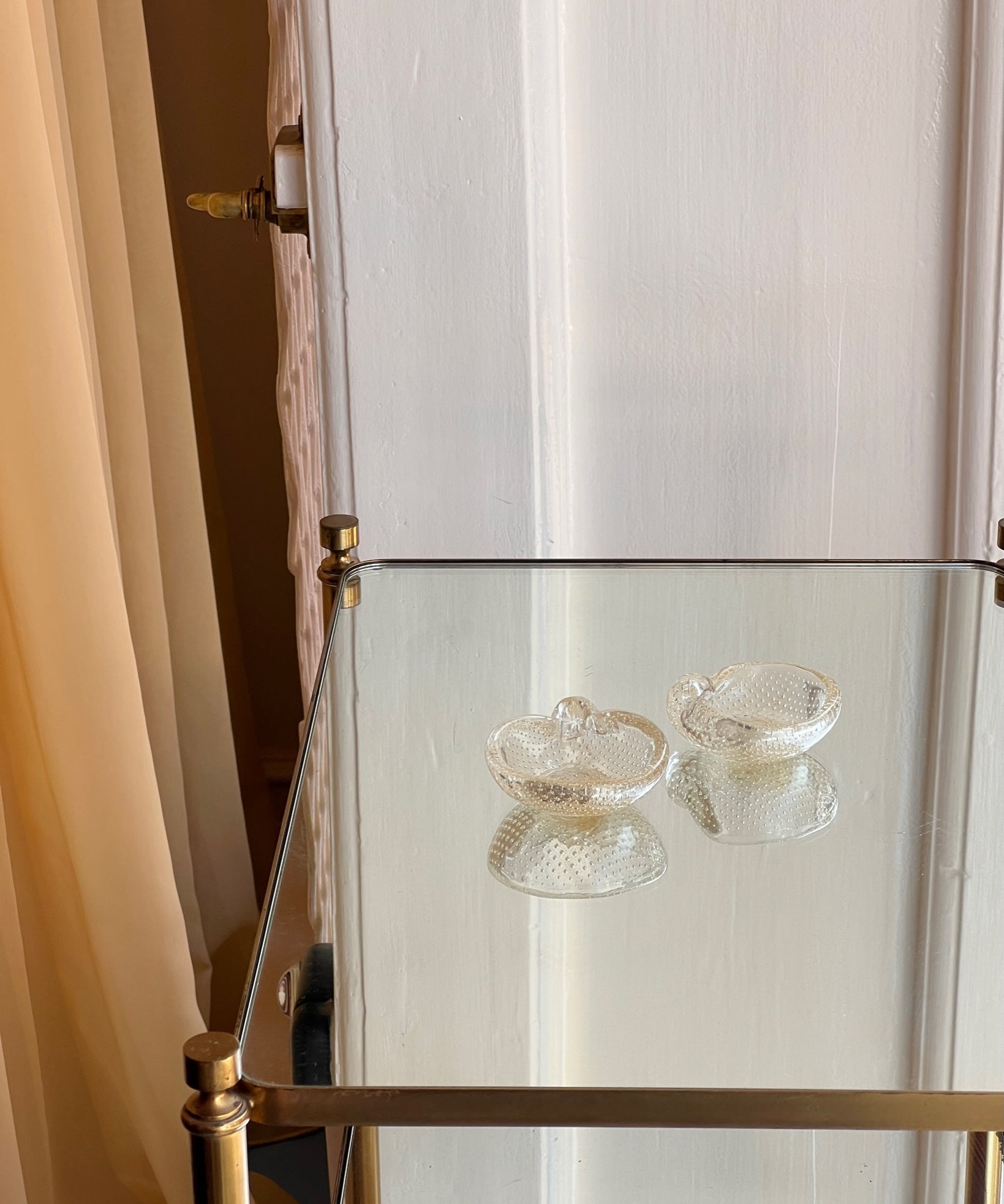 Vintage Murano golden seguso bowl