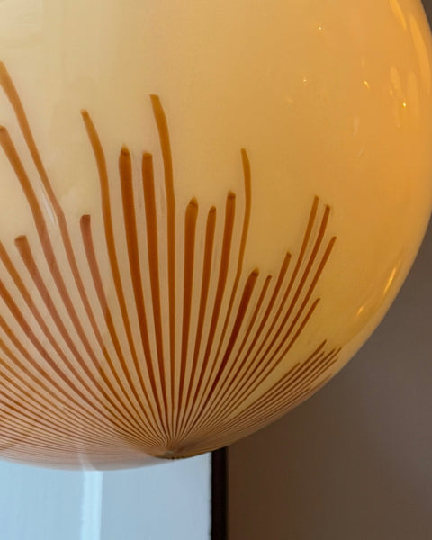 Vintage Ludovico Diaz de Santillana Murano Anemone ceiling lamp (D40)