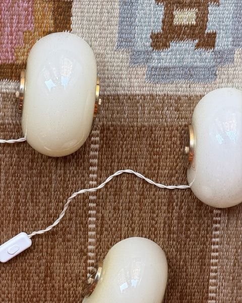 Vintage cream Murano wall lamp (3 available)