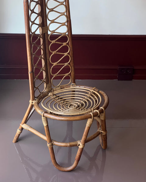 Vintage rattan/bamboo chair, Italy, 1960s