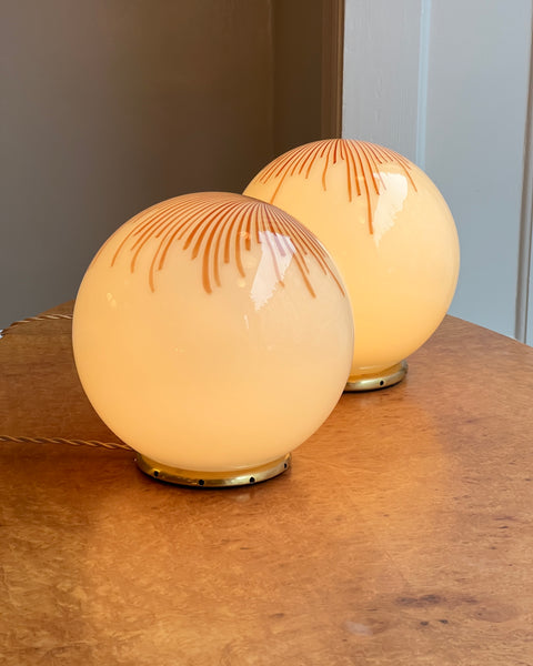 Vintage Ludovico Diaz de Santillana Murano Anemone table lamp (2 available)