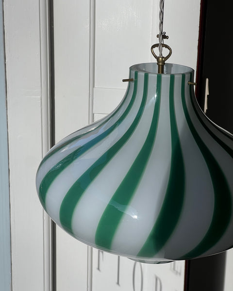 Ceiling lamp - Green vertical stripes Cipolla (D40)