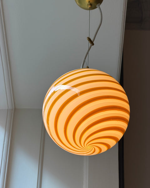 Candy ceiling lamp - Amber swirl (D20)