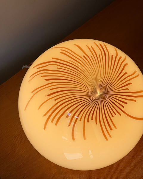 Vintage Ludovico Diaz de Santillana Murano Anemone table lamp