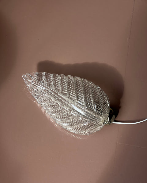 Vintage Murano leaf wall lamp