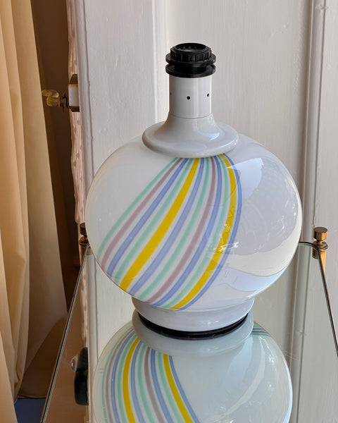 Vintage multi-coloured Murano table lamp (without shade)