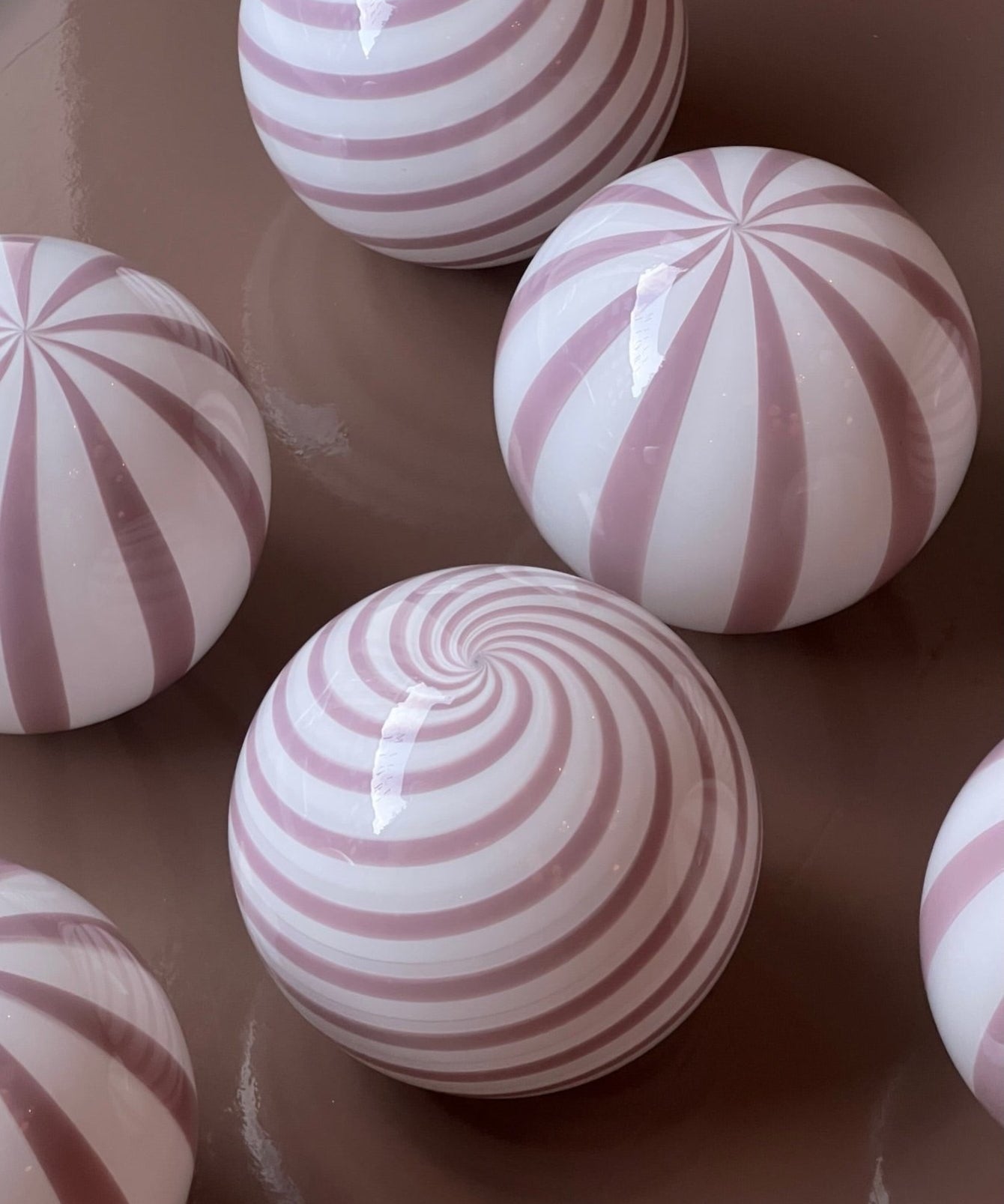 Candy ceiling lamp - Pink lavender swirl (D20)