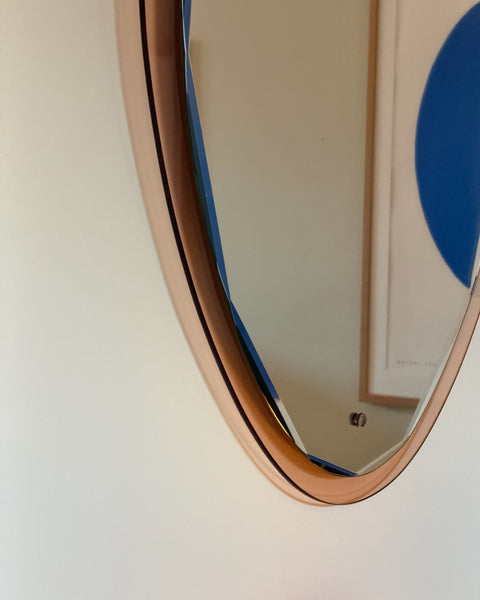 Vintage rose/pink Italian mirror