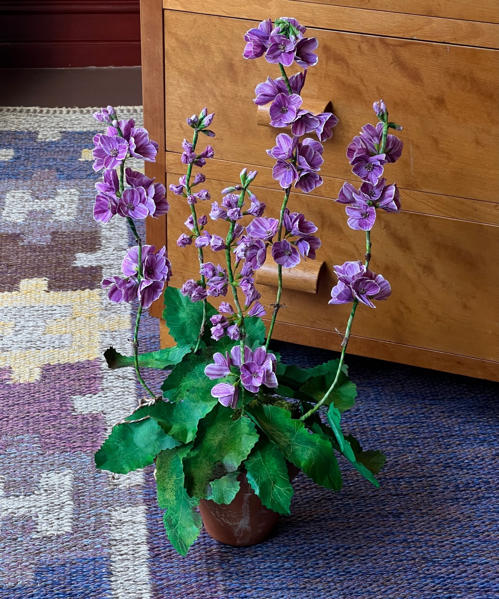 Paper flower 'Purple Primrose Japonica'