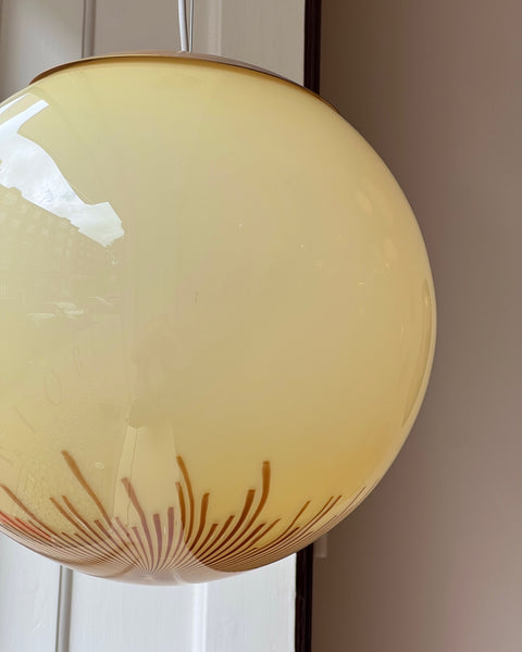 Vintage Ludovico Diaz de Santillana Murano Anemone ceiling lamp (D40)