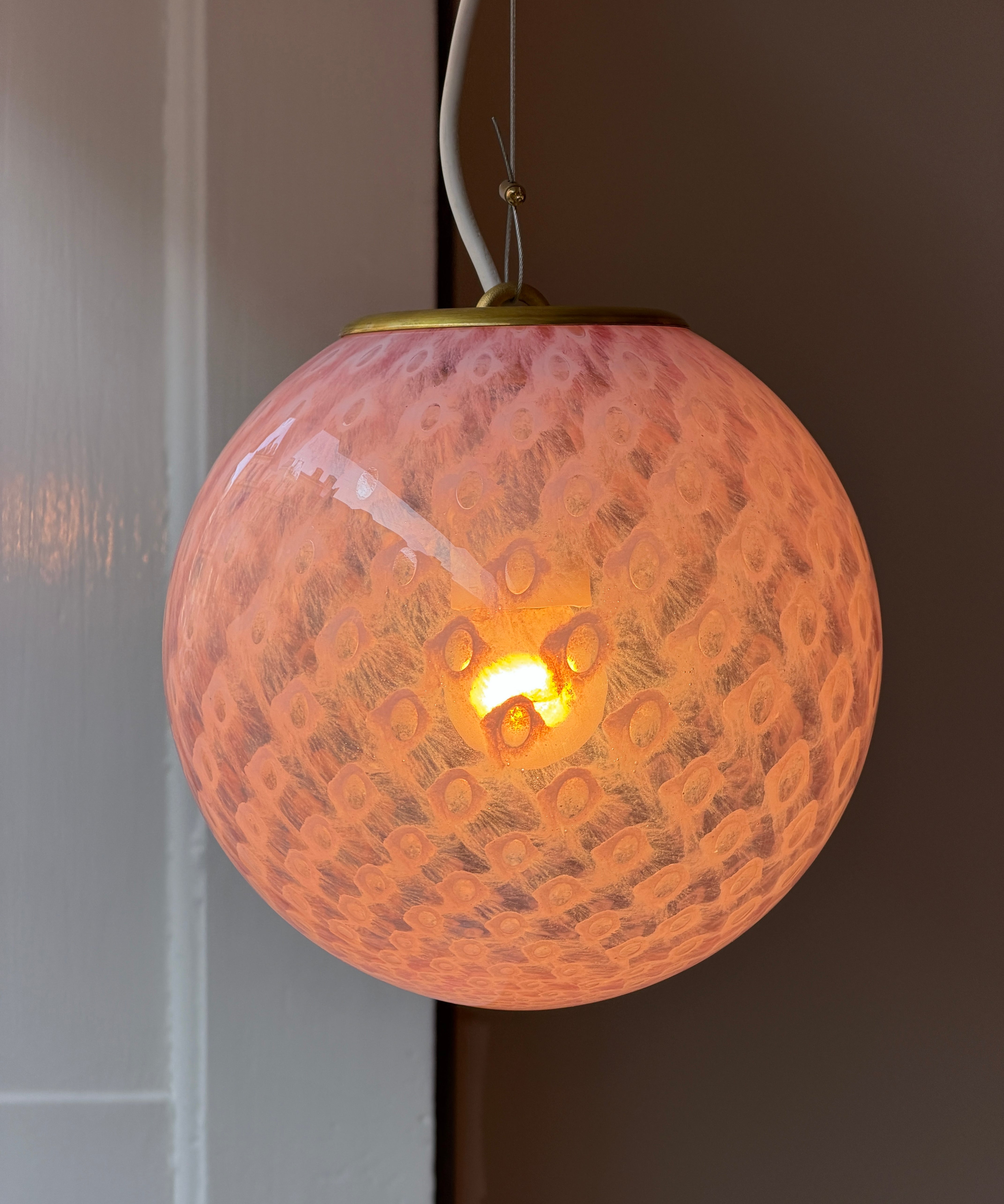 Candy ceiling lamp - Pink dotted (D20)