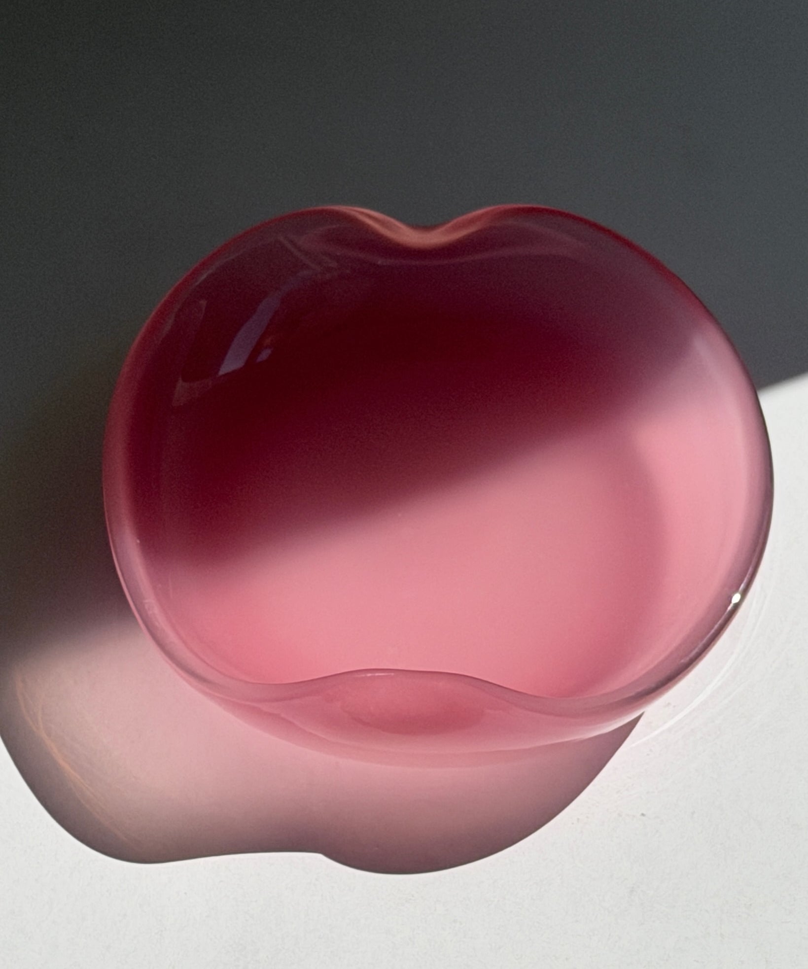 Vintage opal pink Murano plate / bowl