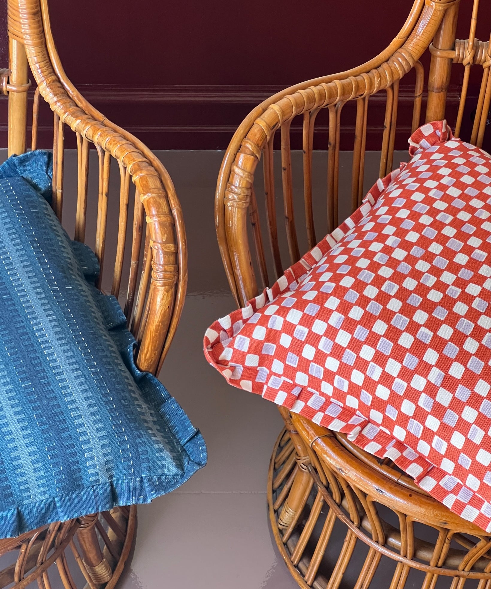 Vintage rattan chair by Fratelli Castano