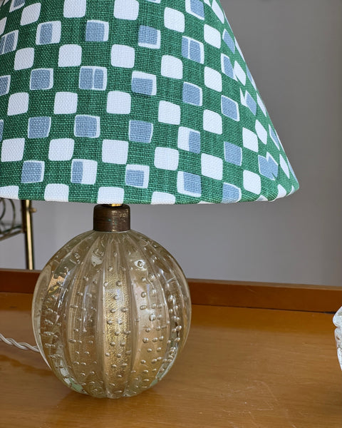 Vintage golden Murano table lamp (incl. lampshade)