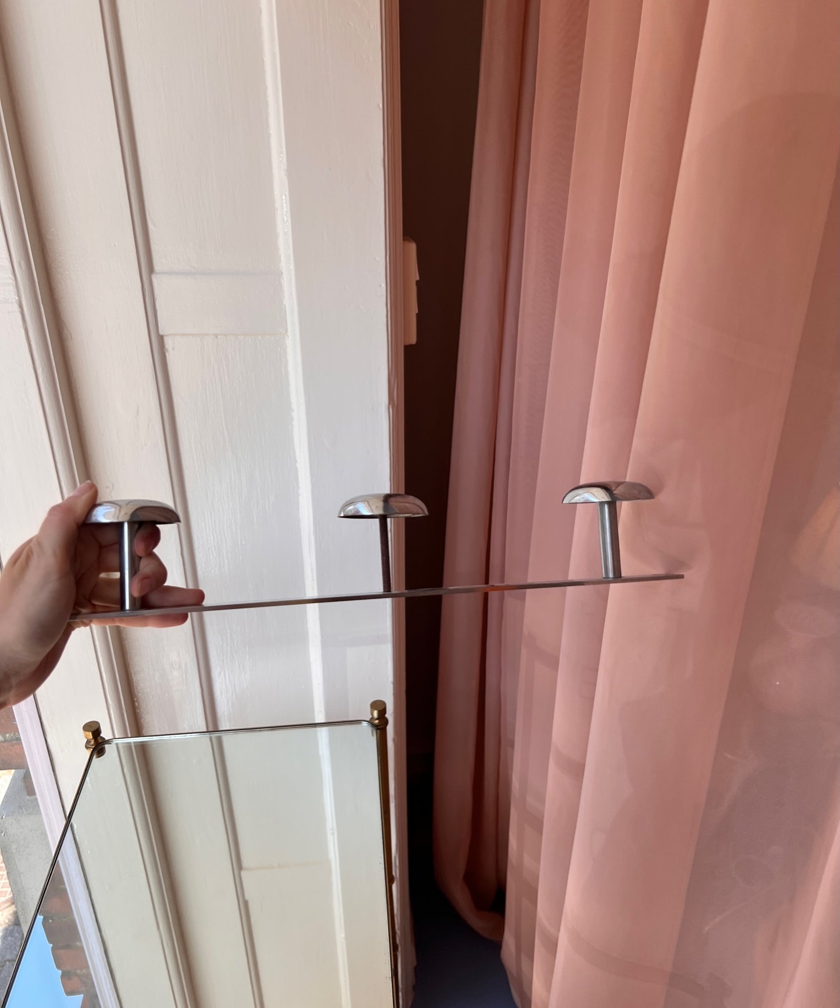 Vintage chrome coat rack