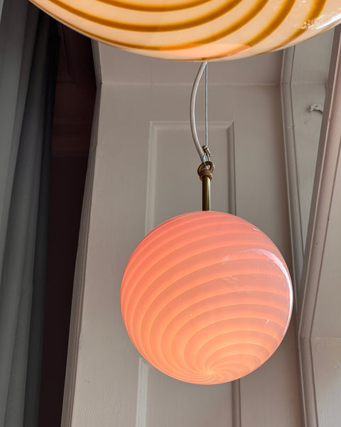 Ceiling lamp - Light pink swirl (D20)