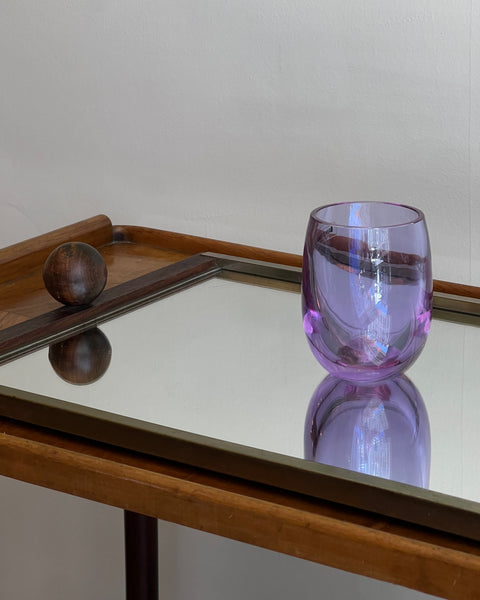 Vintage purple drinking glass