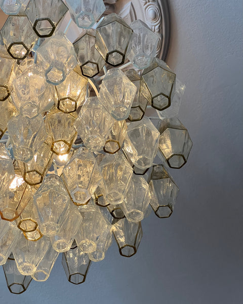 Large vintage Carlo Scarpa Murano chandelier