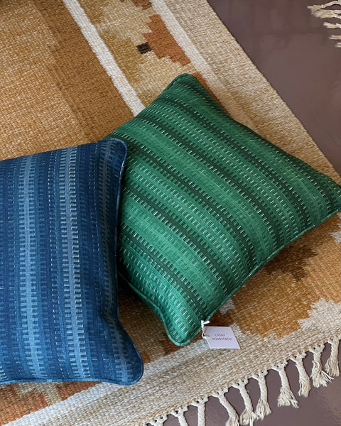 Karin's Rölakan cushion - Sundborn Green