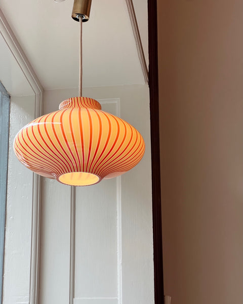Vintage Massimo Vignelli red/yellow/white ceiling lamp