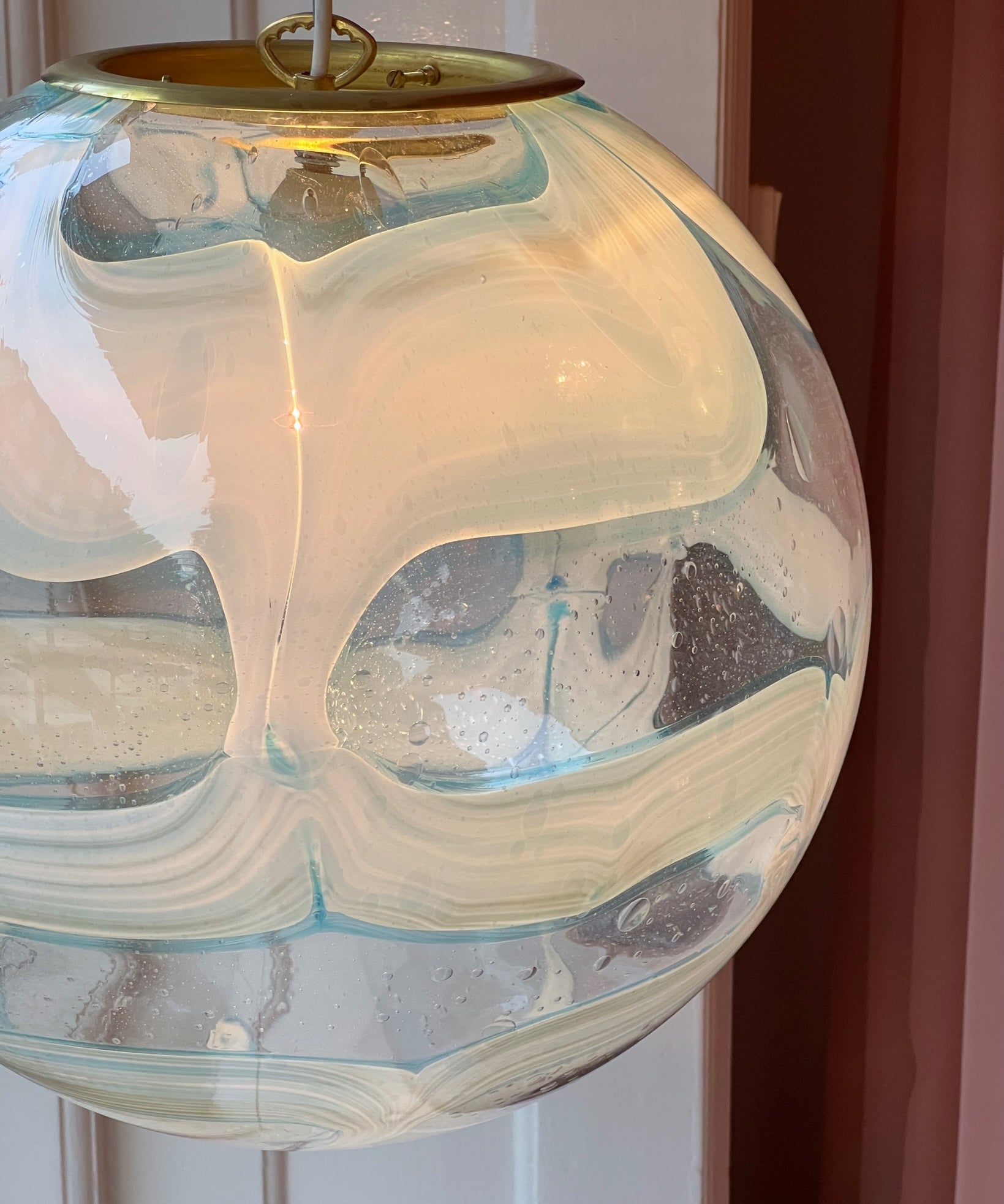 Ceiling lamp - Light blue / clear (D40)