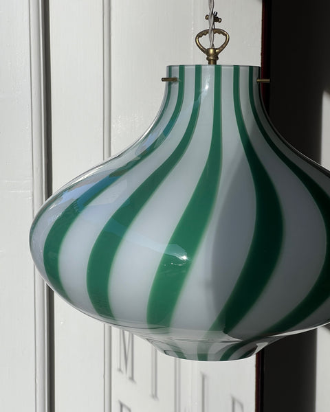 Ceiling lamp - Green vertical stripes Cipolla (D40)