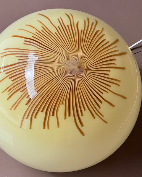 Vintage Ludovico Diaz de Santillana Murano Anemone ceiling lamp (D40)