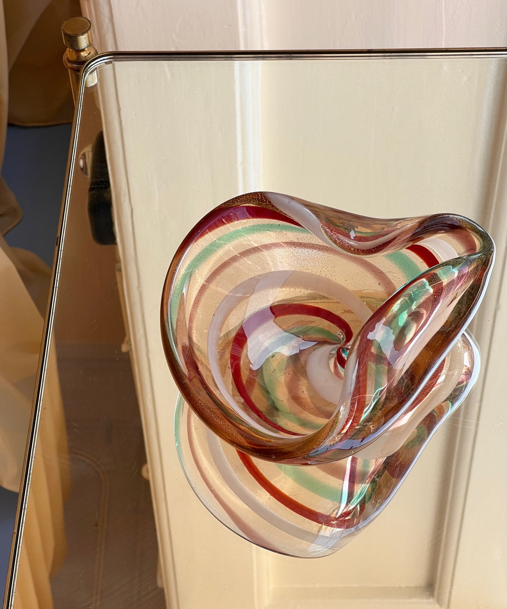 Vintage swirl Murano bowl