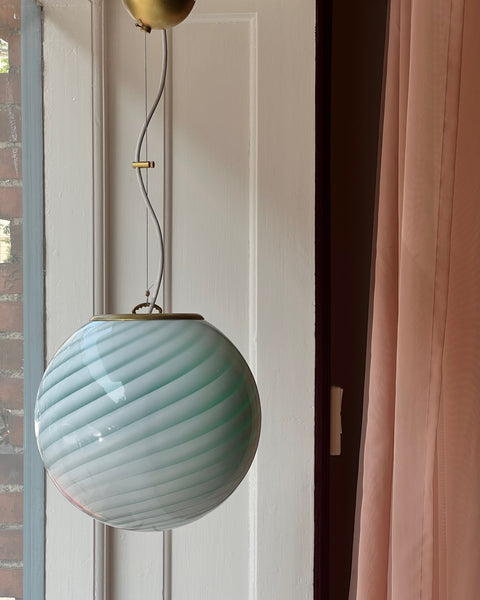 Ceiling lamp - Aqua green swirl (D30)