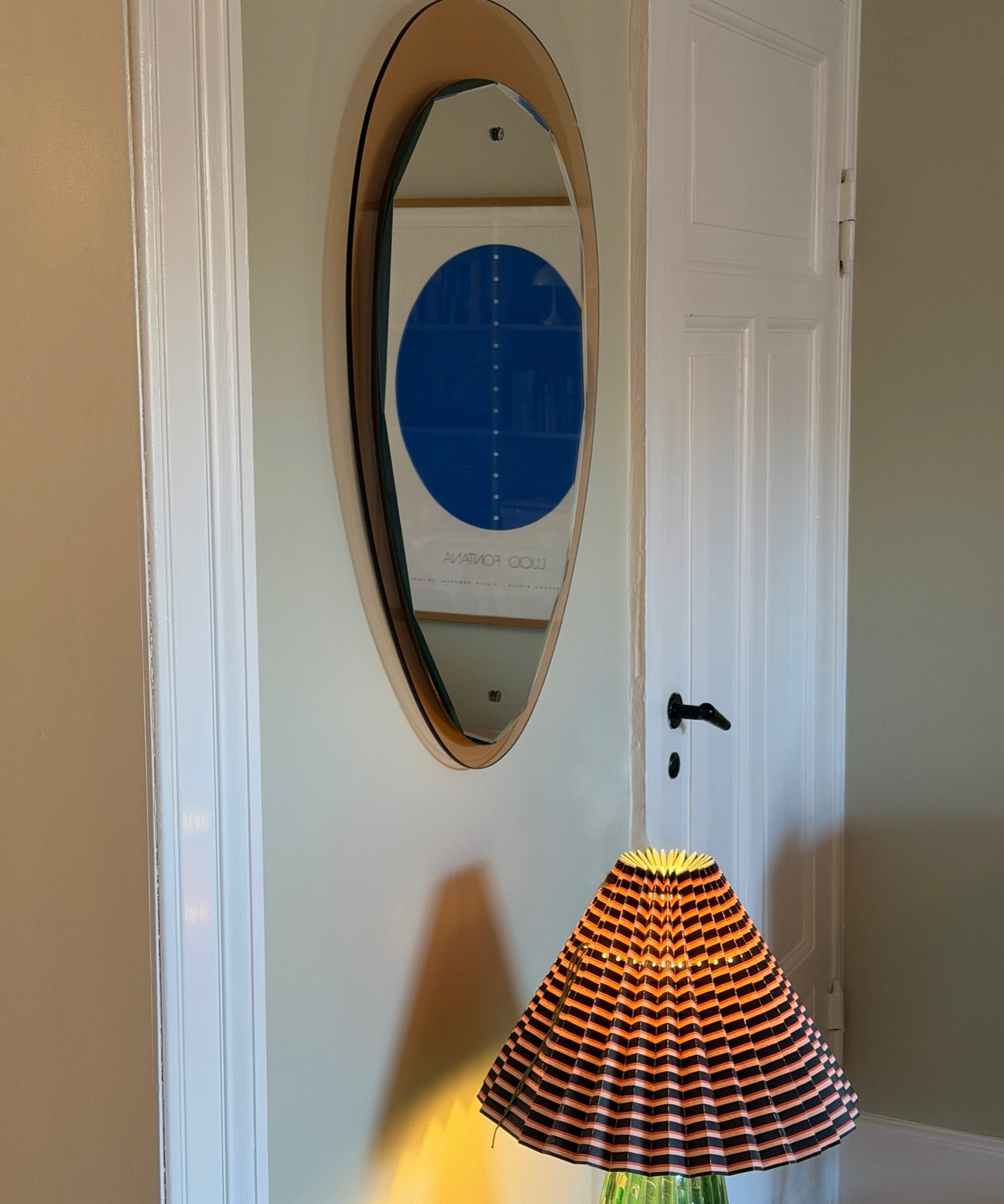 Vintage rose/pink Italian mirror