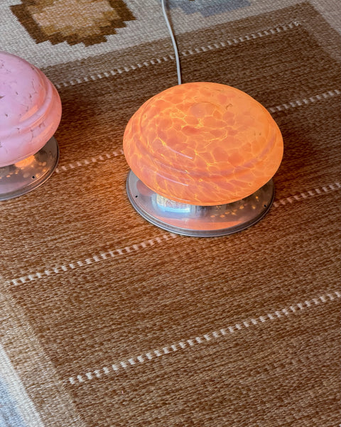 Vintage Murano pink dotted ceiling/wall lamp (D25) (2 available)