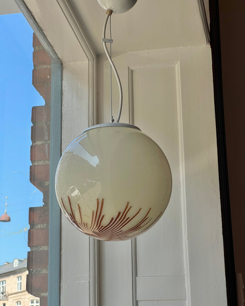 Vintage Ludovico Diaz de Santillana Murano Anemone ceiling lamp (D25)