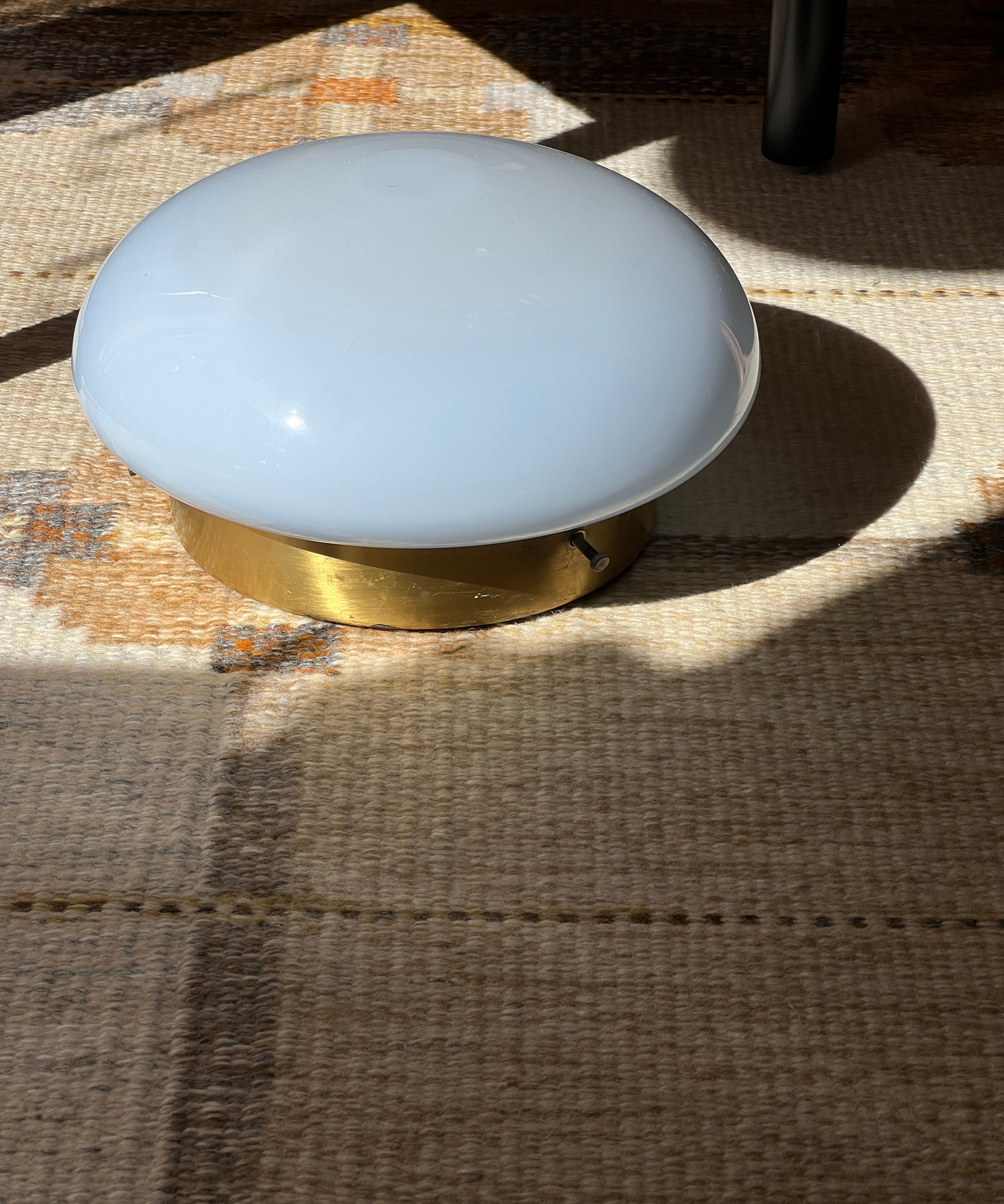 Vintage Murano blue/lavender ceiling/wall lamp (D28)