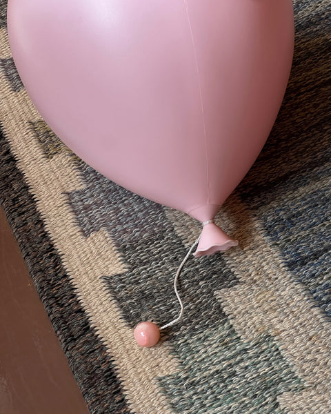 Vintage pink balloon wall lamp by Yves Christin for Bilumen (Medium)