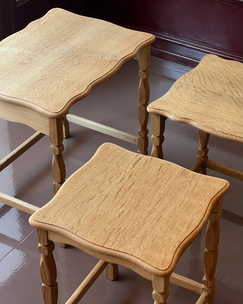 Vintage wooden side table (medium)