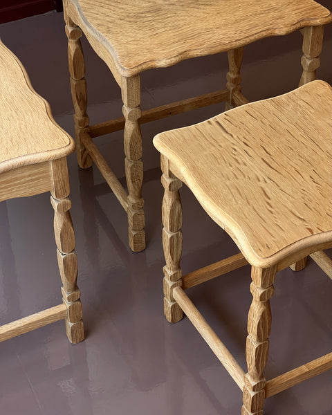 Vintage wooden side table (small)