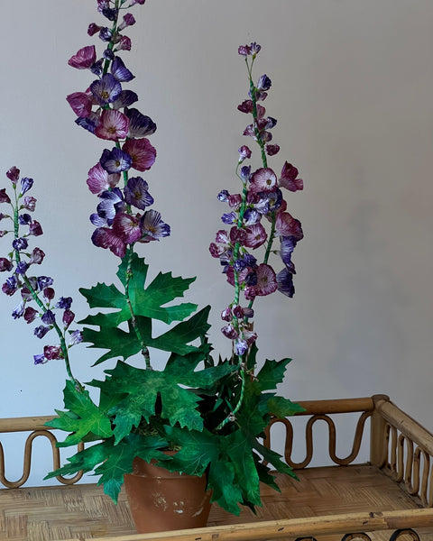 Paper flower ”Two tone purple delphinium”