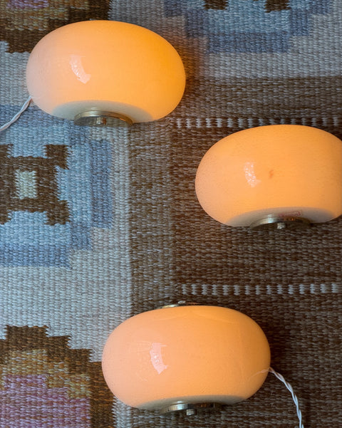 Vintage cream Murano wall lamp (3 available)