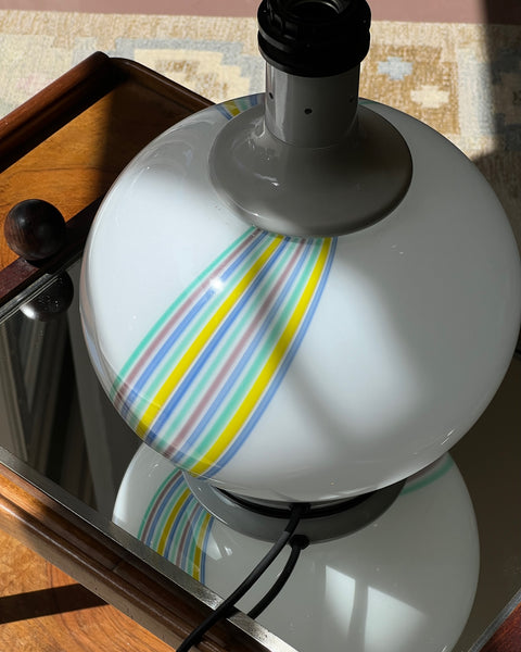 Vintage multi-coloured Murano table lamp (without shade)