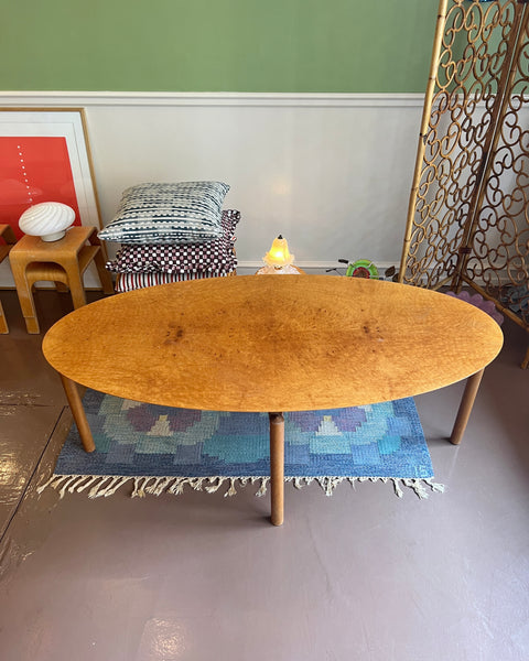 Vintage oak coffee table by Ole Wanscher