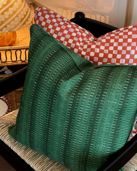 Karin's Rölakan cushion - Sundborn Green