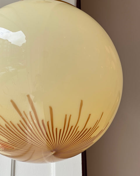 Vintage Ludovico Diaz de Santillana Murano Anemone ceiling lamp (D40)