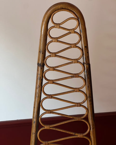 Vintage rattan/bamboo chair, Italy, 1960s (2 available)