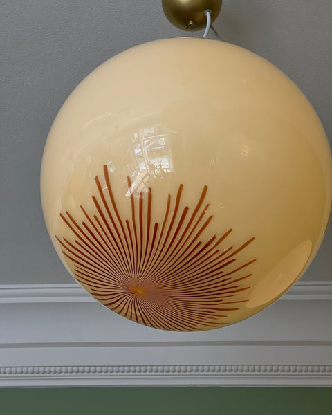 Vintage Ludovico Diaz de Santillana Murano Anemone ceiling lamp (D40)