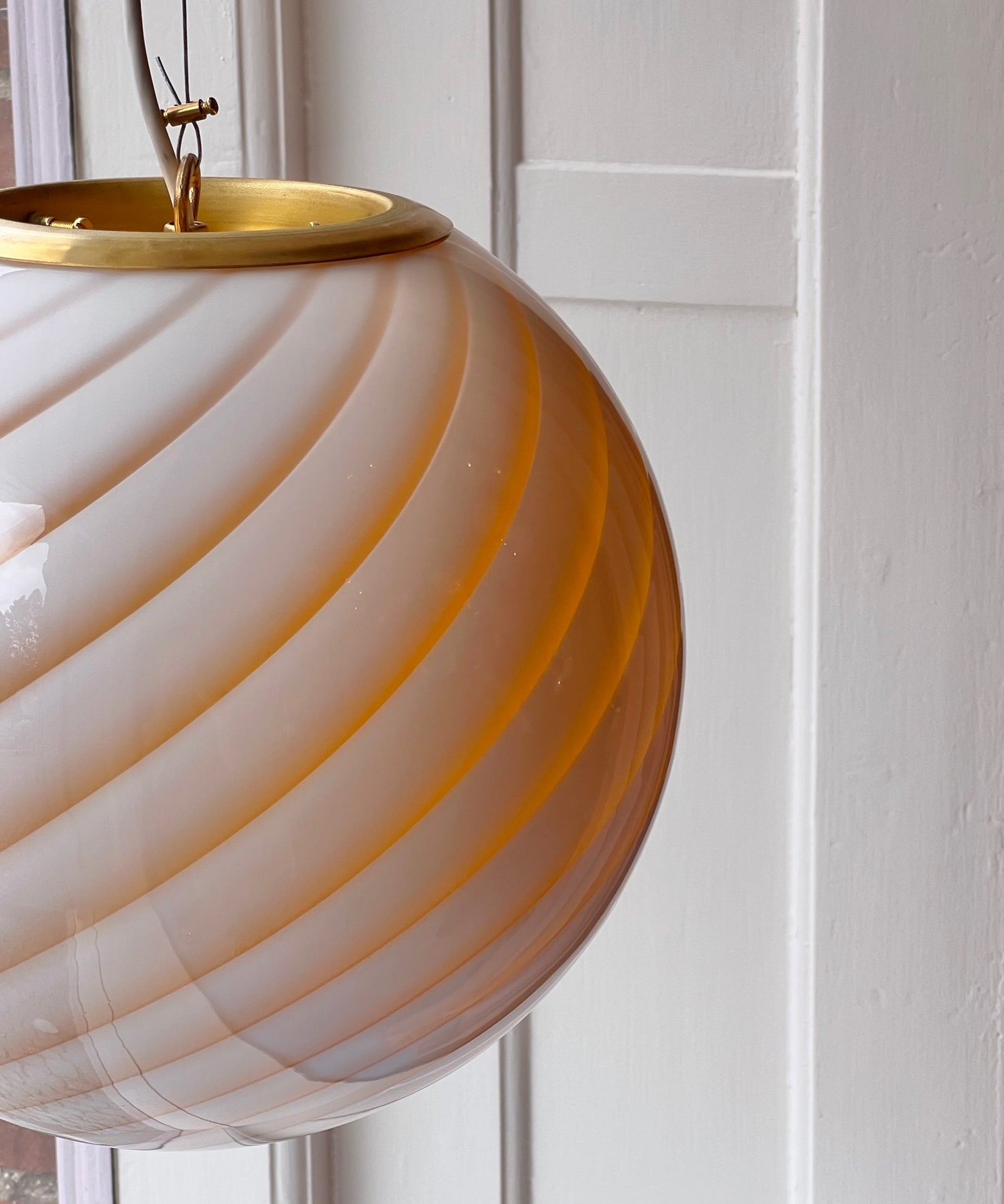 Candy ceiling lamp - Caramel swirl (D30)