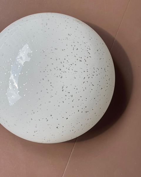 Vintage Murano silver / white ceiling/wall lamp (D36)
