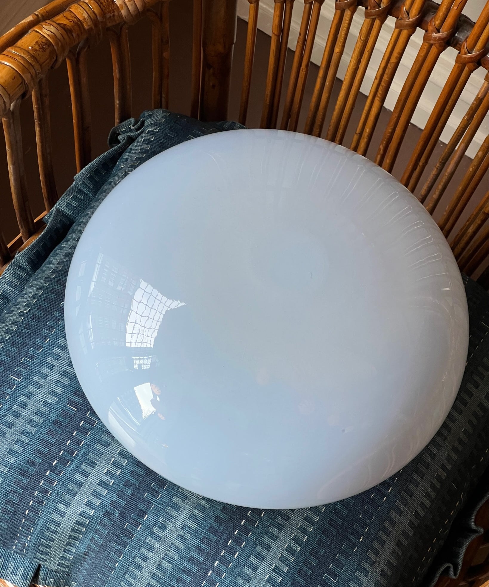 Vintage Murano blue/lavender ceiling/wall lamp (D28)
