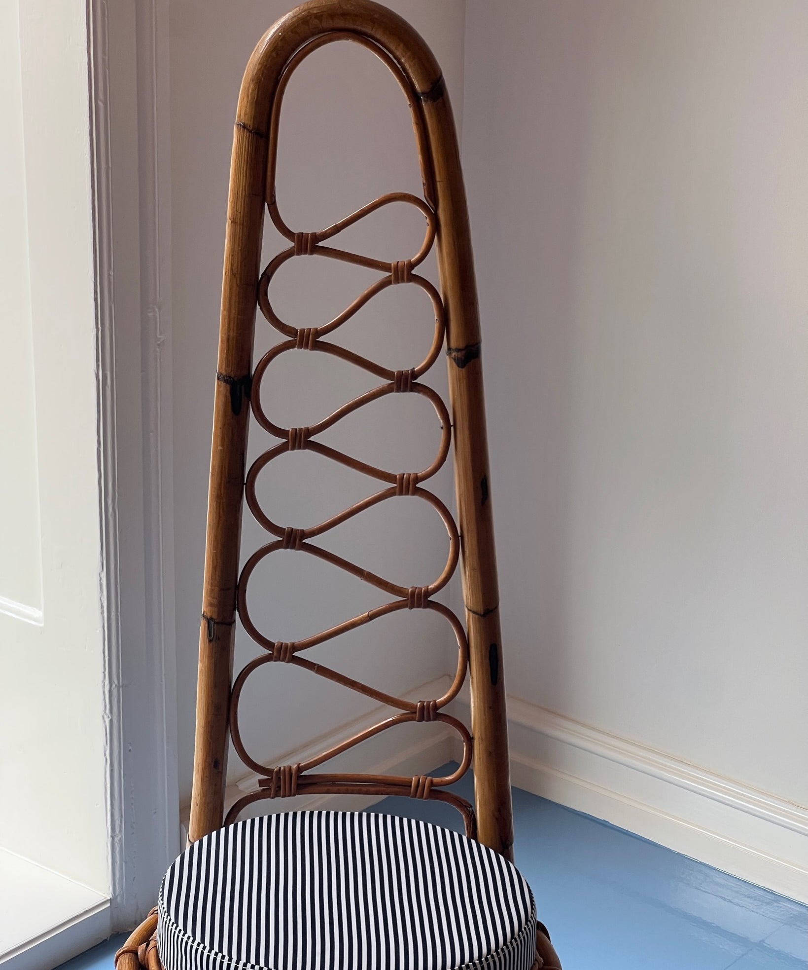 Vintage rattan/bamboo chair, Italy, 1960s